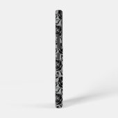 Coque Samsung Galaxy Faux Black Lace Fishnet (Côté droit)