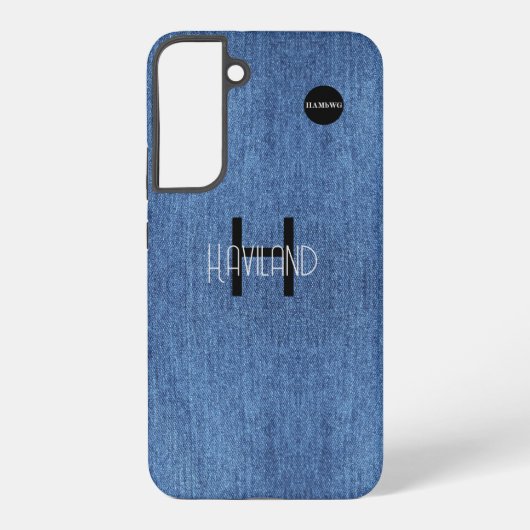 Coque Samsung Galaxy Faux Denim Conception Cellulaire Boîtier de téléph (Verso)