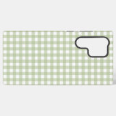 Coque Samsung Galaxy Faye et Lauren Green Gingham (Verso Horizontal)