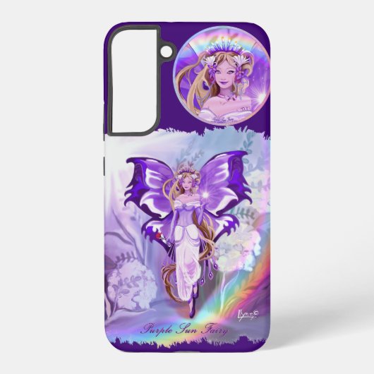 Coque Samsung Galaxy Fée du Soleil Violet (Verso)