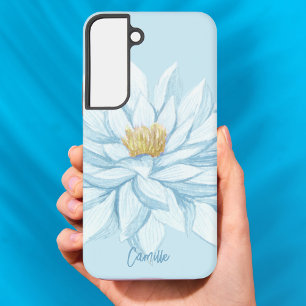 Coque Samsung Galaxy Féminin Floral Aquarelle Pastel Moderne