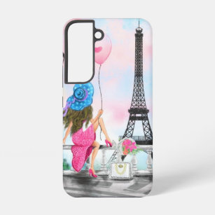 Coque Samsung Galaxy Femme À Paris Tour Eiffel
