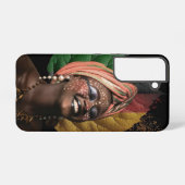 Coque Samsung Galaxy Femme africaine artistique (Verso Horizontal)