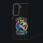 Coque Samsung Galaxy Feral Girl été Opossum Tie Dye Raccoon<br><div class="desc">Feral Girl été Opossum Tie Dye Raccoon</div>