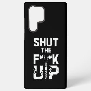 Coque Samsung Galaxy Ferme ta gueule graphique à glissière - Affirmatio