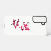 Coque Samsung Galaxy Fermer avec Love Galaxy S21 Coque dur (Verso Horizontal)