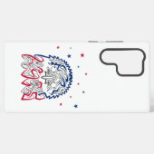 Coque Samsung Galaxy Fête de l'Indépendance Étoiles d'aigle américain (Verso Horizontal)