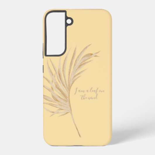 Coque Samsung Galaxy feuille au vent (Verso)