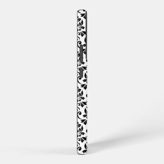 Coque Samsung Galaxy Feuille Damask Black Pattern (Custom) (Côté droit)