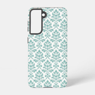 Coque Samsung Galaxy Feuille Damask Motif Turquoise