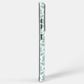 Coque Samsung Galaxy Feuille Damask Motif Turquoise (Côté droit)