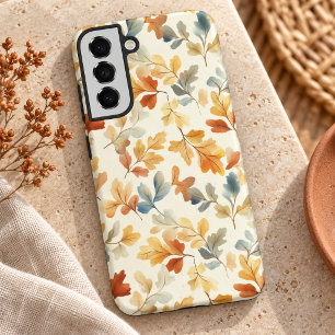 Coque Samsung Galaxy Feuilles d'automne à l'aquarelle douce
