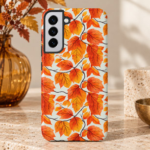 Coque Samsung Galaxy Feuilles d'automne à l'aquarelle – Feuillage d'aut