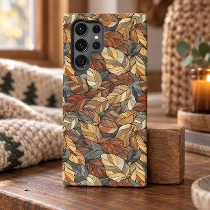 Coque Samsung Galaxy Feuilles d'automne élégantes en verre teinté - Aut