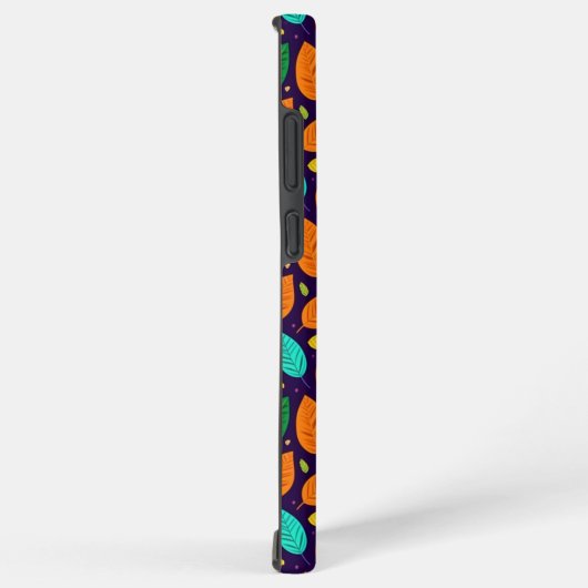 Coque Samsung Galaxy Feuilles d'automne monogrammes dynamiques (Côté droit)
