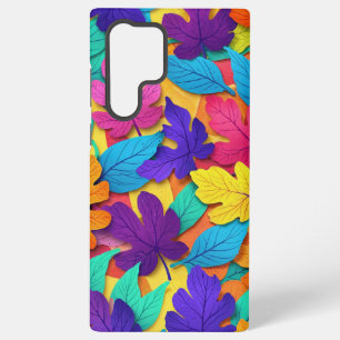 Coque Samsung Galaxy Feuilles de chêne tonifiées profondes Motif automn