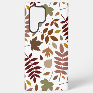 Coque Samsung Galaxy Feuilles mortes grand motif couleurs d'automne sur