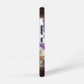 Coque Samsung Galaxy Feuilles Rose Et Violet (Côté droit)