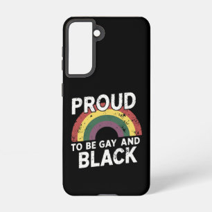 Coque Samsung Galaxy Fier d'être gay et Mois de la fierté noire 2025