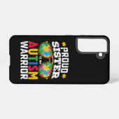 Coque Samsung Galaxy Fier Soeur D'Un Autisme Guerrier Famille (Verso Horizontal)