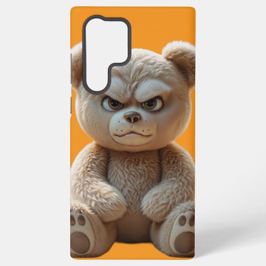 Coque Samsung Galaxy Fierce Fluffy Teddy Bear Angry Cute (Verso)