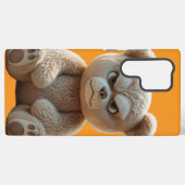Coque Samsung Galaxy Fierce Fluffy Teddy Bear Angry Cute (Verso Horizontal)