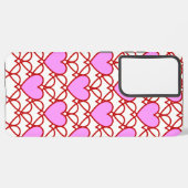 Coque Samsung Galaxy filet de coeurs (Côté gauche)