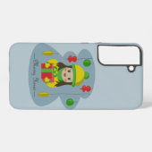 Coque Samsung Galaxy Fille avec boîte cadeau de Noël (Verso Horizontal)
