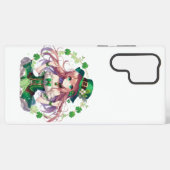 Coque Samsung Galaxy Fille d'anime de la Saint Patrick's Day (Verso Horizontal)