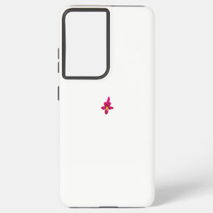 Coque Samsung Galaxy Fille Design, Or Léger, Rouge Purplish