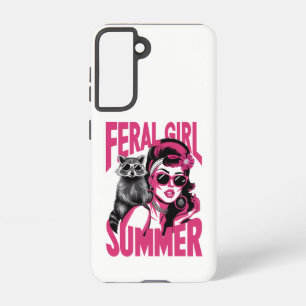 Coque Samsung Galaxy Fille sauvage vintage été Opossum Drôle Raton lave