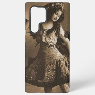 Coque Samsung Galaxy Fille Vintage en Costume