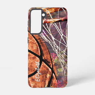Coque Samsung Galaxy filles basket-ball cadeaux sportifs personnalisés
