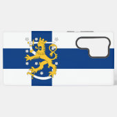 Coque Samsung Galaxy Finland flag phone case (Verso Horizontal)