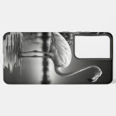 Coque Samsung Galaxy Flamant rose dans une piscine (Côté gauche)