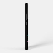 Coque Samsung Galaxy Flamant rose de néon tropical (Côté droit)