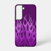 Coque Samsung Galaxy Flammes de course violet cool (Verso)