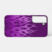 Coque Samsung Galaxy Flammes de course violet cool (Verso Horizontal)