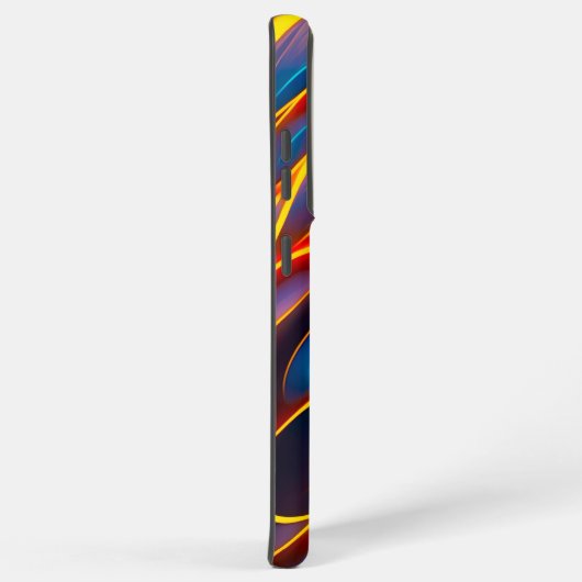 Coque Samsung Galaxy Flammes rouges bleues Abstraites (Côté droit)