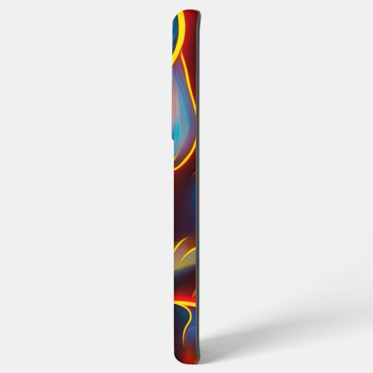 Coque Samsung Galaxy Flammes rouges bleues Abstraites (Côté gauche)