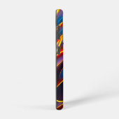 Coque Samsung Galaxy Flammes rouges bleues Abstraites (Côté droit)