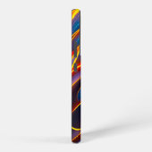 Coque Samsung Galaxy Flammes rouges bleues Abstraites (Côté droit)