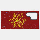 Coque Samsung Galaxy Flèche-neige en or (Verso Horizontal)