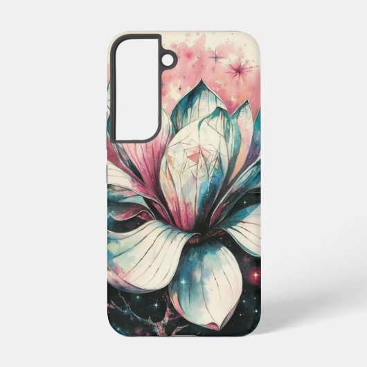 Coque Samsung Galaxy Fleur Abstraite Magnolia (Verso)
