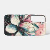 Coque Samsung Galaxy Fleur Abstraite Magnolia (Verso Horizontal)