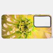 Coque Samsung Galaxy Fleur Dahlia Jaune (Côté gauche)
