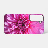 Coque Samsung Galaxy Fleur Dahlia Rose violet (Verso Horizontal)