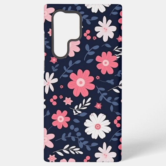 Coque Samsung Galaxy Fleur d'art populaire élégante (Verso)