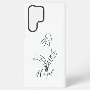 Coque Samsung Galaxy Fleur de naissance personnalisée de janvier perce-