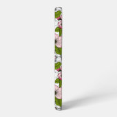Coque Samsung Galaxy Fleur de pomme sur blanc (Côté gauche)